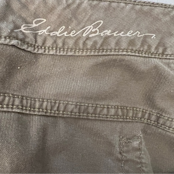 Eddie Bauer Corduroy Women's Curvy Bootcut Pants 12 Khaki Tan Stretch - Picture 3 of 11